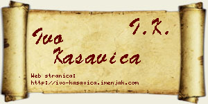 Ivo Kasavica vizit kartica
